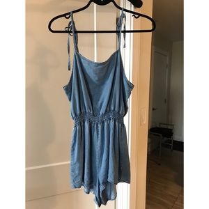 Denim romper